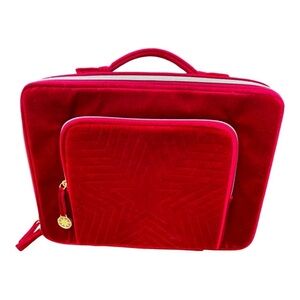 Estee Lauder Red Velvet Makeup Train Case 2023 Holiday Edition NEW